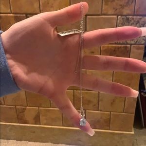 Aquamarine birthstone necklace